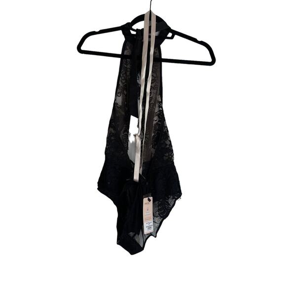 House of CB London Alcy Halter Bodysuit One Piece Black Women's Size M NWT - Picture 5 of 6